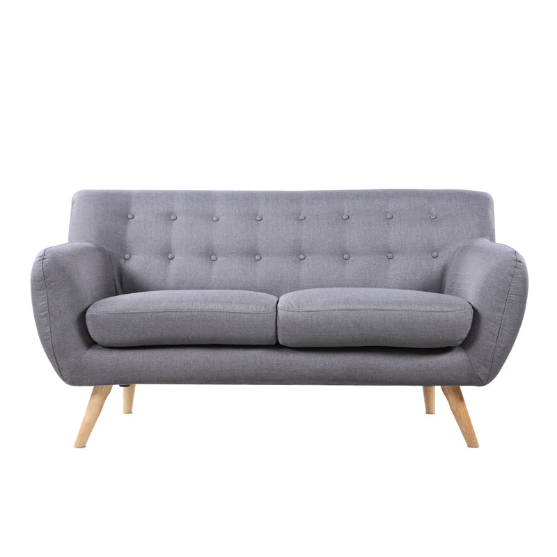 Langley Street Cal MidCentury Loveseat & Reviews Wayfair